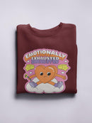 Emotionally Exhausted Heart Hoodie or Sweatshirt -SmartPrintsInk Designs