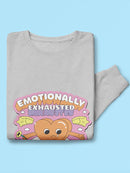 Emotionally Exhausted Heart Hoodie or Sweatshirt -SmartPrintsInk Designs