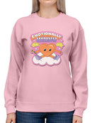 Emotionally Exhausted Heart Hoodie or Sweatshirt -SmartPrintsInk Designs