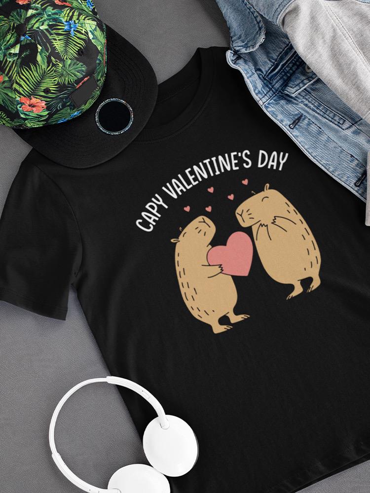 Capy Valentine's Day T-shirt -SmartPrintsInk Designs