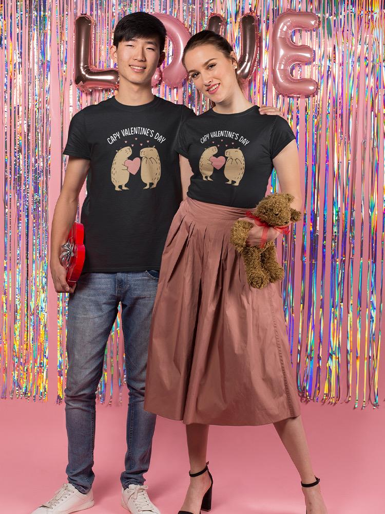 Capy Valentine's Day T-shirt -SmartPrintsInk Designs