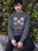 Hearts With Quotes Sweatshirt -SmartPrintsInk Designs