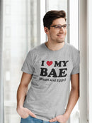 Love My Bacon And Eggs T-shirt -SmartPrintsInk Designs