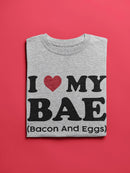 Love My Bacon And Eggs T-shirt -SmartPrintsInk Designs