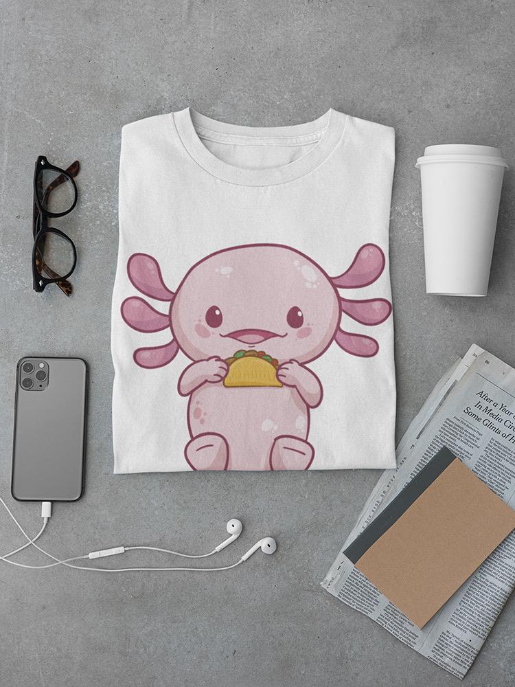 Axolotl Eating A Taco T-shirt -SmartPrintsInk Designs