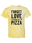 Id Rather Fall In Pizza Tie Dye Tee -SmartPrintsInk Designs