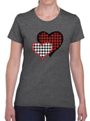 Heart Patterns T-shirt -SmartPrintsInk Designs