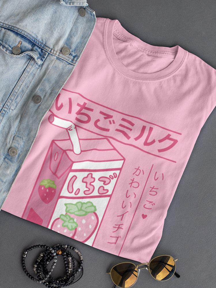 Strawberry Milk Japanese T-shirt -SmartPrintsInk Designs