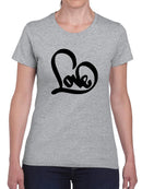 Love Heart. T-shirt -SmartPrintsInk Designs
