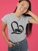 Love Heart. T-shirt -SmartPrintsInk Designs