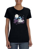 Horses Running In A Forest T-shirt -SmartPrintsInk Designs