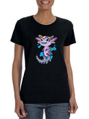 Cute Axolotl T-shirt -SmartPrintsInk Designs