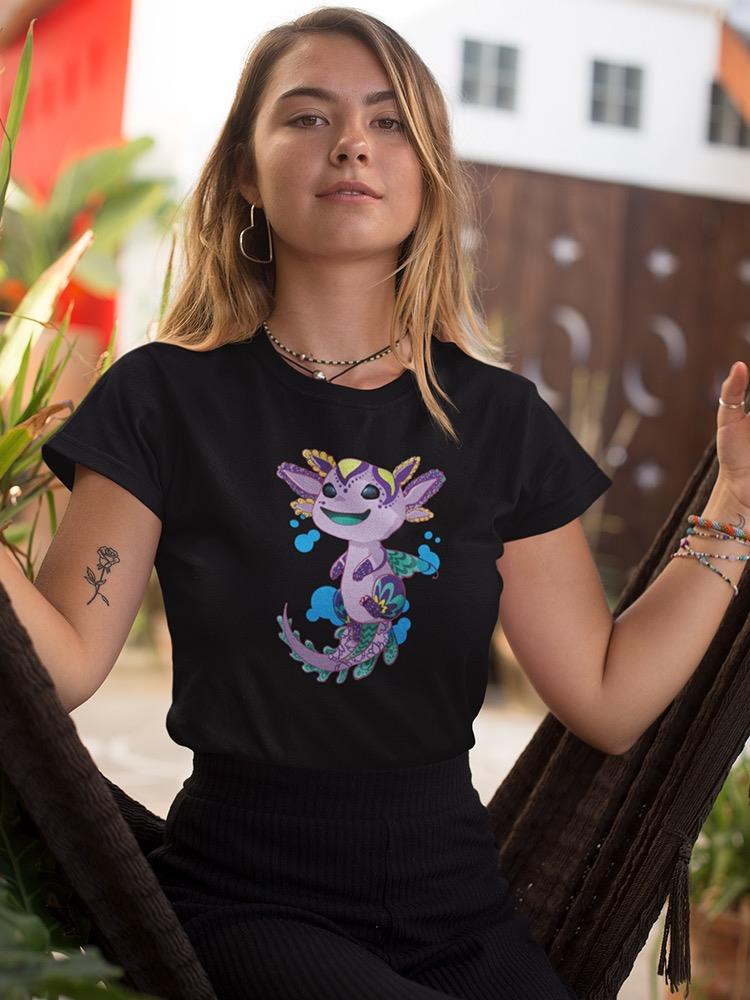 Cute Axolotl T-shirt -SmartPrintsInk Designs