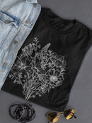 Flowers Art T-shirt -SmartPrintsInk Designs