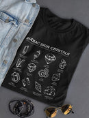 Zodiac Sign Crystals T-shirt -SmartPrintsInk Designs