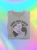 Love Earth Back T-shirt -SmartPrintsInk Designs