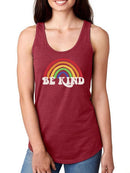 Be Kind Rainbow Racerback Tank -SmartPrintsInk Designs