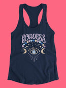 Goddess Mystical Eye Racerback Tank -SmartPrintsInk Designs