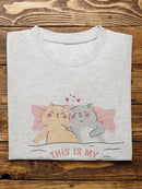 Valentine's Day Pajama T-shirt -SmartPrintsInk Designs