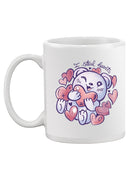 Teddy Bear Steals Hearts Mug -SmartPrintsInk Designs