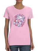 Teddy Bear Steals Hearts T-shirt -SmartPrintsInk Designs