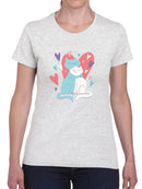Loving Kittens T-shirt -SmartPrintsInk Designs