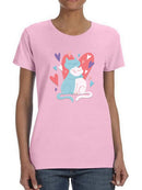 Loving Kittens T-shirt -SmartPrintsInk Designs