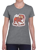 Time 4 A Nap Pug T-shirt -SmartPrintsInk Designs