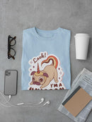 Look! I'm A Unicorn. Pug T-shirt -SmartPrintsInk Designs