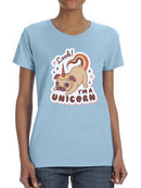 Look! I'm A Unicorn. Pug T-shirt -SmartPrintsInk Designs