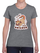 Look! I'm A Unicorn. Pug T-shirt -SmartPrintsInk Designs