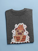 Pugcake T-shirt -SmartPrintsInk Designs