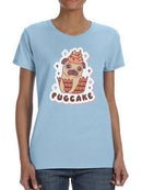 Pugcake T-shirt -SmartPrintsInk Designs