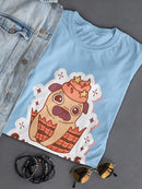 Pugcake T-shirt -SmartPrintsInk Designs