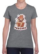Pugcake T-shirt -SmartPrintsInk Designs