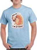 Help! Pug Is Stuck! T-shirt -SmartPrintsInk Designs