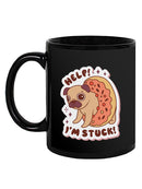 Help! Pug Is Stuck! Mug -SmartPrintsInk Designs