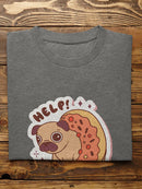 Help! Pug Is Stuck! T-shirt -SmartPrintsInk Designs