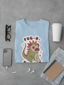 Pug-O-Saurus T-shirt -SmartPrintsInk Designs