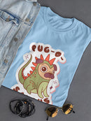 Pug-O-Saurus T-shirt -SmartPrintsInk Designs