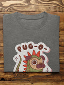 Pug-O-Saurus T-shirt -SmartPrintsInk Designs
