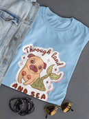 Through Land And Sea T-shirt -SmartPrintsInk Designs
