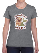 Through Land And Sea T-shirt -SmartPrintsInk Designs