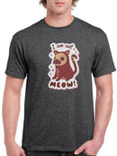 Im A Cat, Meow! Pug T-shirt -SmartPrintsInk Designs