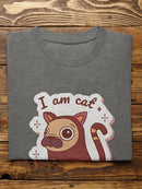 Im A Cat, Meow! Pug T-shirt -SmartPrintsInk Designs