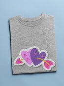 Arrow Through The Hearts T-shirt -SmartPrintsInk Designs