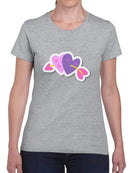 Arrow Through The Hearts T-shirt -SmartPrintsInk Designs