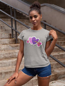 Arrow Through The Hearts T-shirt -SmartPrintsInk Designs