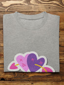 Arrow Through The Hearts T-shirt -SmartPrintsInk Designs