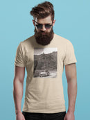 Vintage Car On The Road T-shirt -SmartPrintsInk Designs